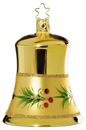 Golden Melody Bell Ornament by Inge Glas of Germany