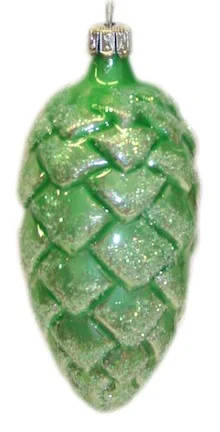 Green Mint Pinecone Ornament by Old German Christmas