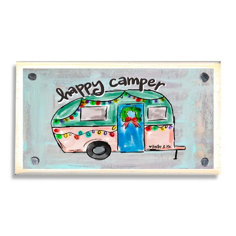 Happy Camper Christmas Happy Block