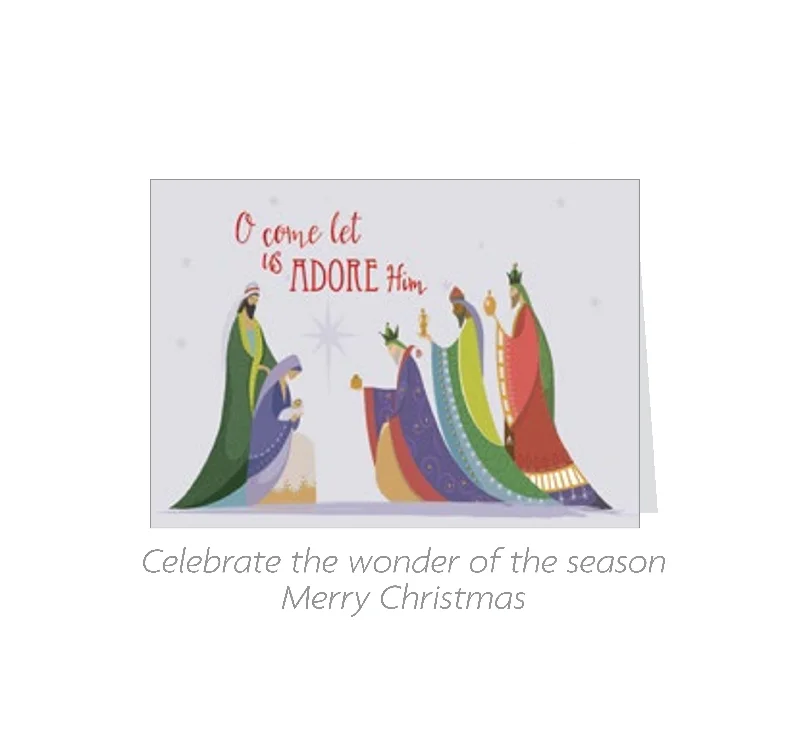 Faith in Tradition 16 Count Card Set - O come let us Adore Him