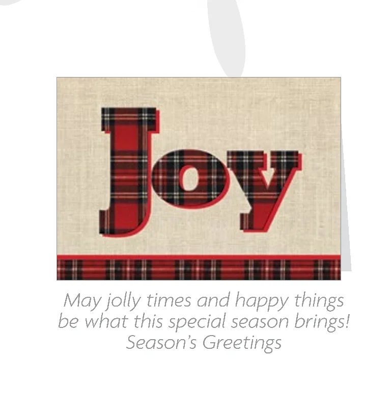 Holiday Favorites 16 Count Card Set - Plaid Joy