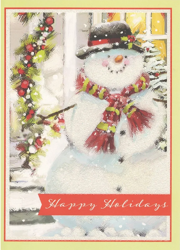 Holiday Favorites Boxed Cards - Set of 18 - Fashionista Snowman