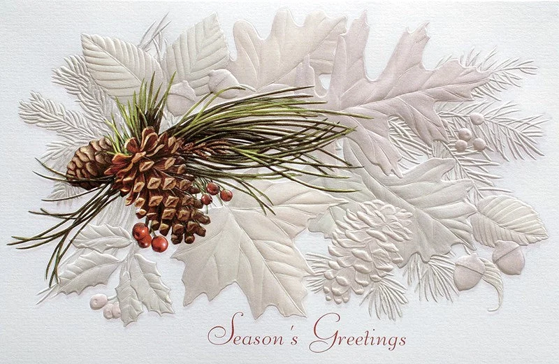 Holiday Leaf Medley Boxed Cards