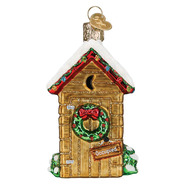 Holiday Outhouse Ornament - Old World Christmas