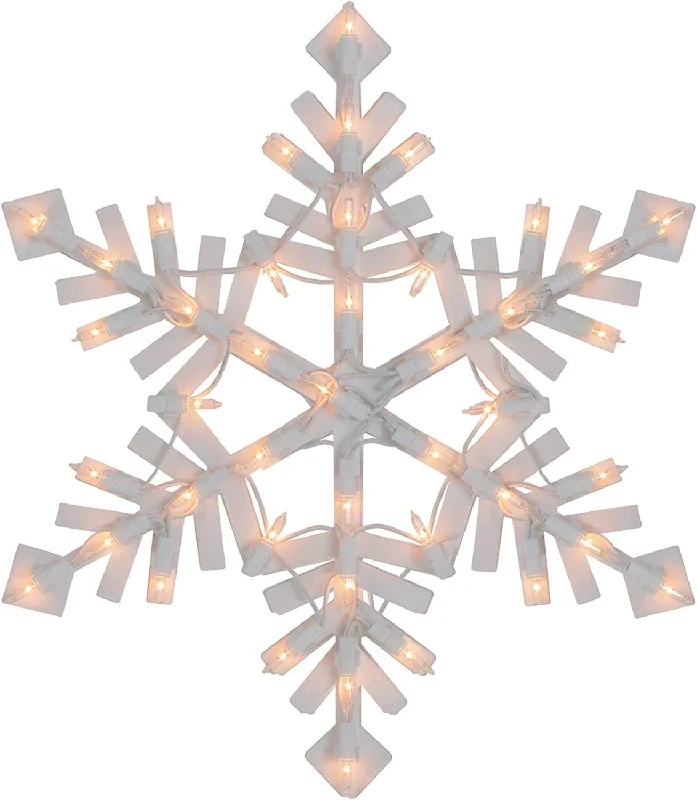 Lighted Snowflake Window Silhouette