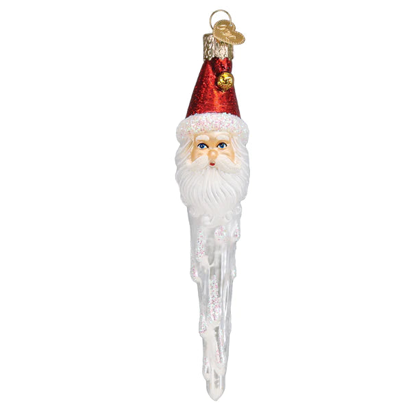 Jingle Bell Santa Icicle Ornament - Old World Christmas