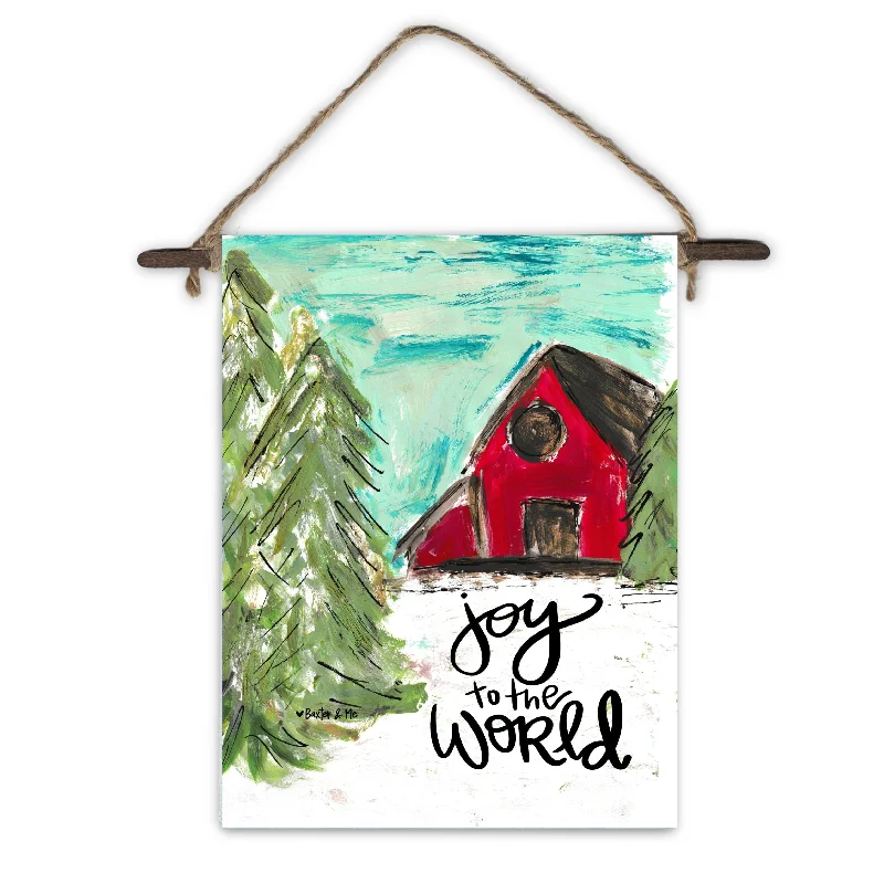 Joy to the World Barn Mini Wall Hanging