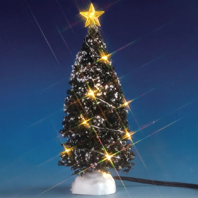 Lemax Lighted Accessory: Clear Lighted Evergreen Tree Medium #74267