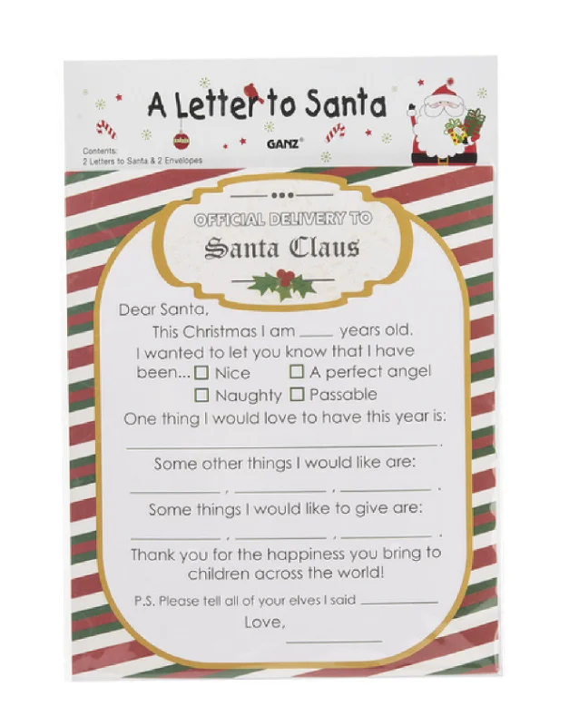 Letter to Santa Stationary