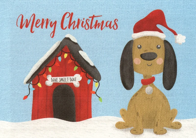 Love of Pets 18 Card Boxed Set - Christmas Dog Next To Dog House