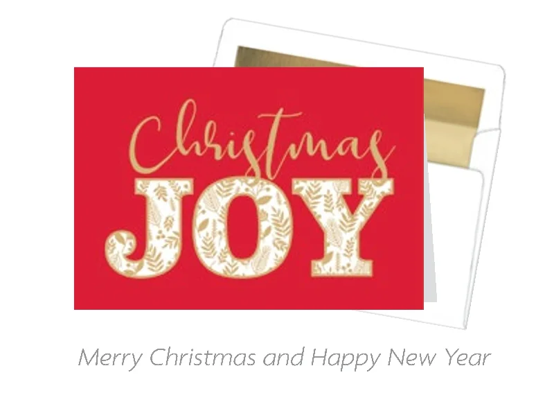 Luxury 18 Count Card Set - Christmas Joy