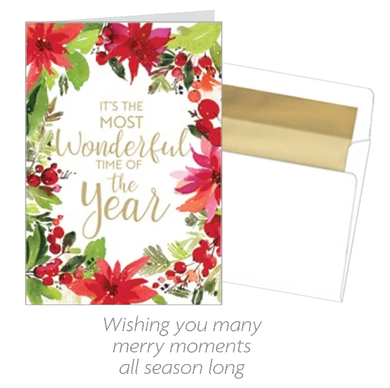 Luxury 18 Count Card Set - Most Wonderful Time of the Year