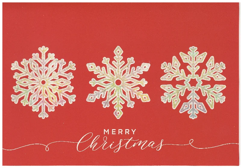 Luxury Boxed Cards - Set of 18 - Snowflakes