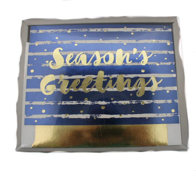 Luxury Favorites 18 Card Boxed Set - Blue Seasons Greetings