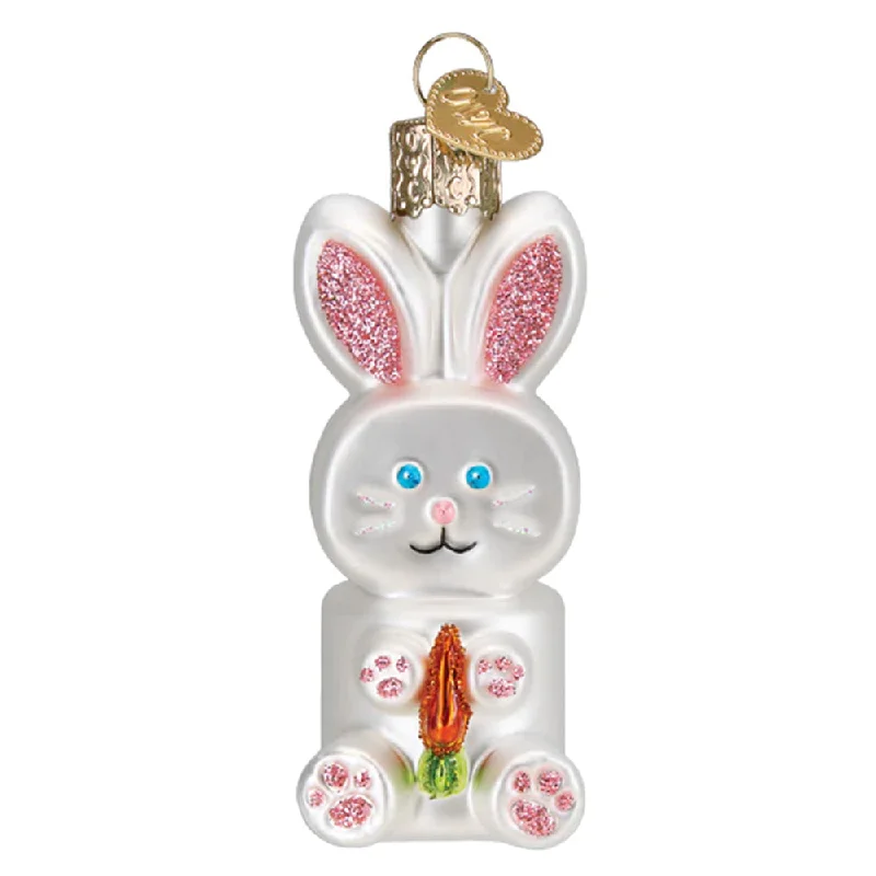 Marshmallow Bunny Ornament - Old World Christmas