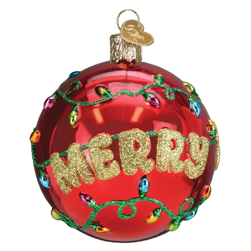 Merry & Bright Round Ornament - Old World Christmas