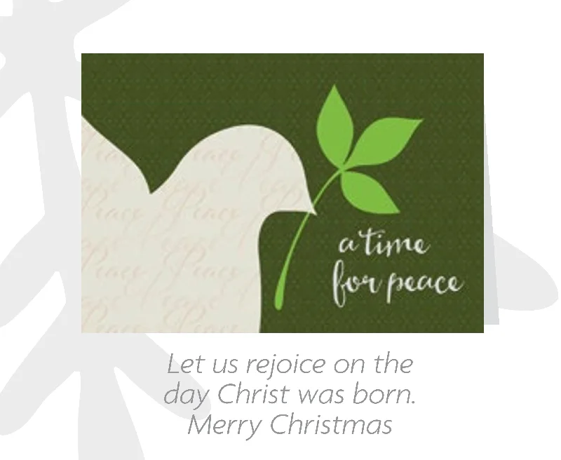 Message of Faith 20 Count Card Set - A Time for Peace