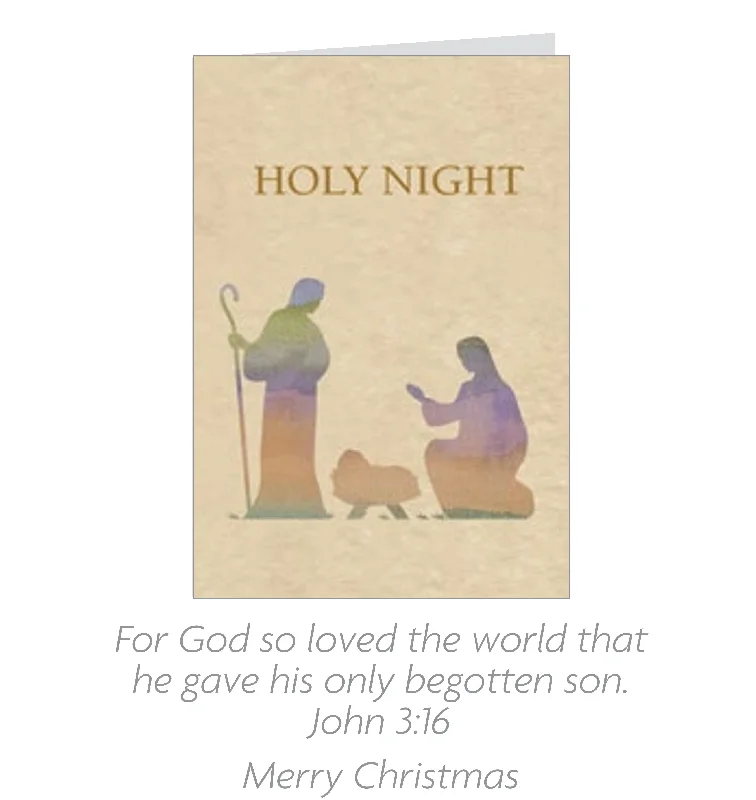 Message of Faith 20 Count Card Set - Holy Night