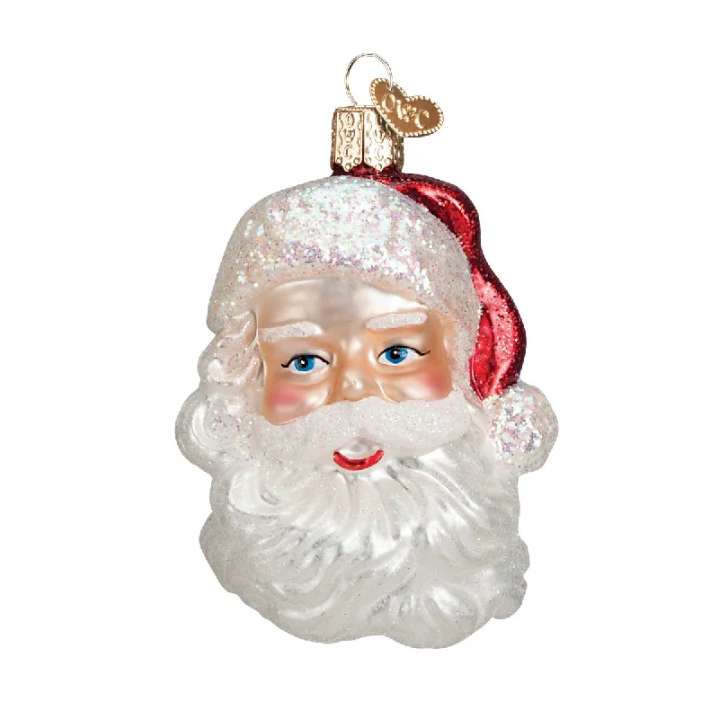 Mid-Century Santa Head Ornament - Old World Christmas