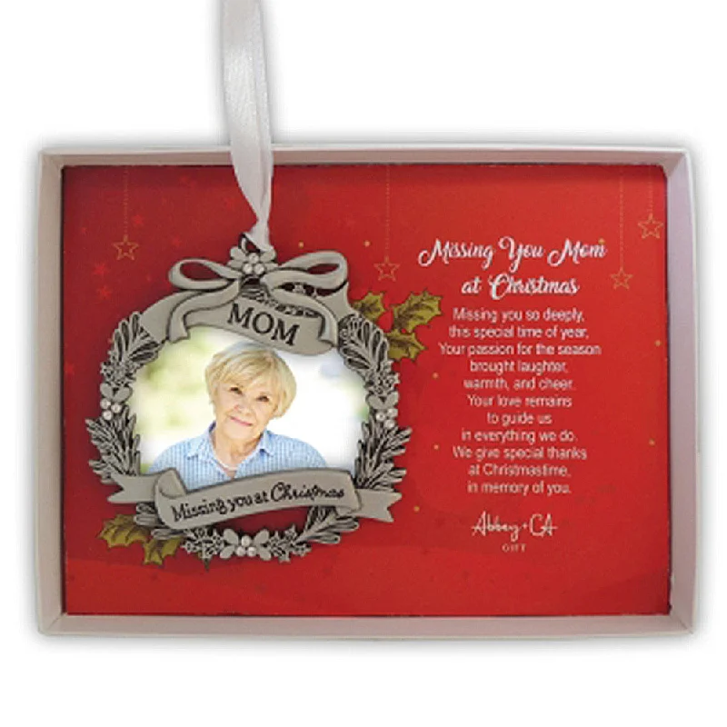 Mom Memorial Photo Frame Ornament