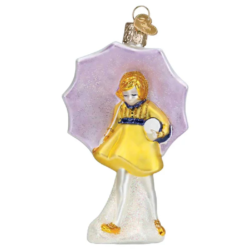 Morton Salt Umbrella Girl Ornament