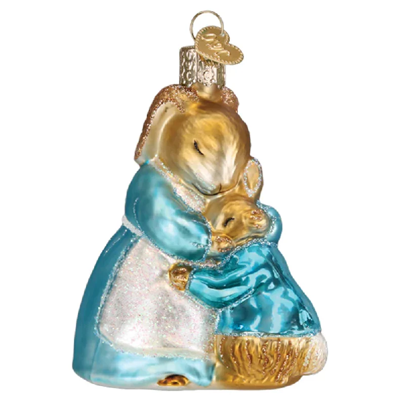 Mrs. Rabbit and Peter Ornament - Old World Christmas