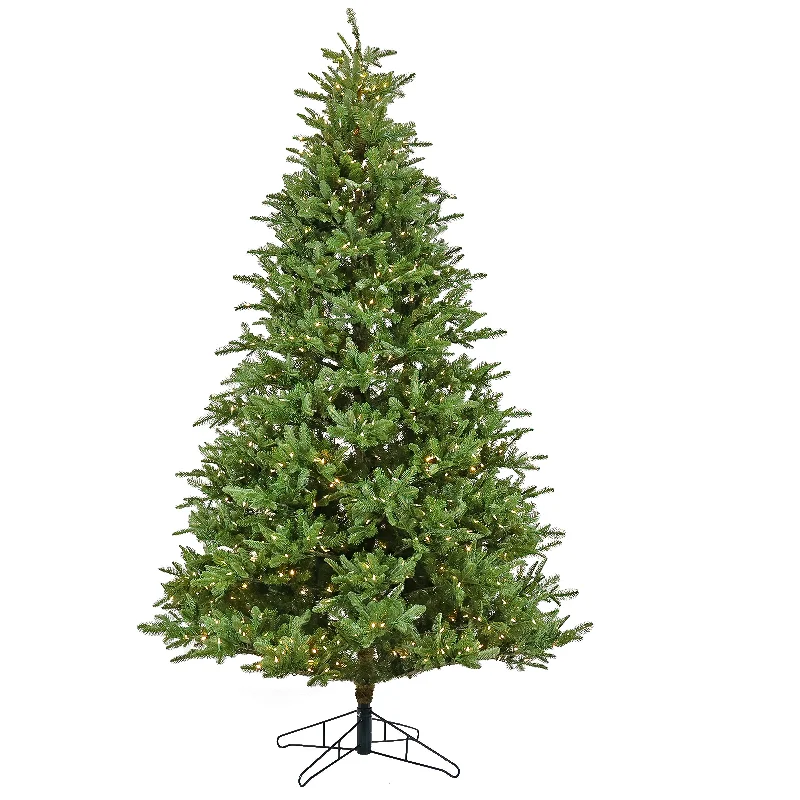 10ft. Pre-Lit Norway Spruce Hinged Tree with Warm White LED Lights