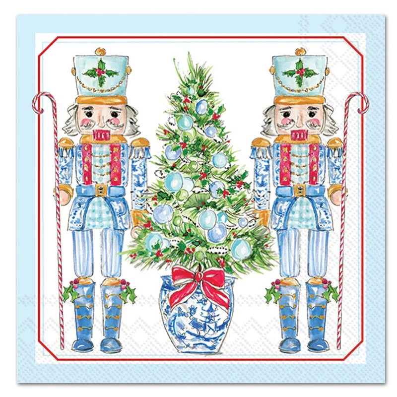 Nutcrackers & Christmas Tree Paper Luncheon Napkins