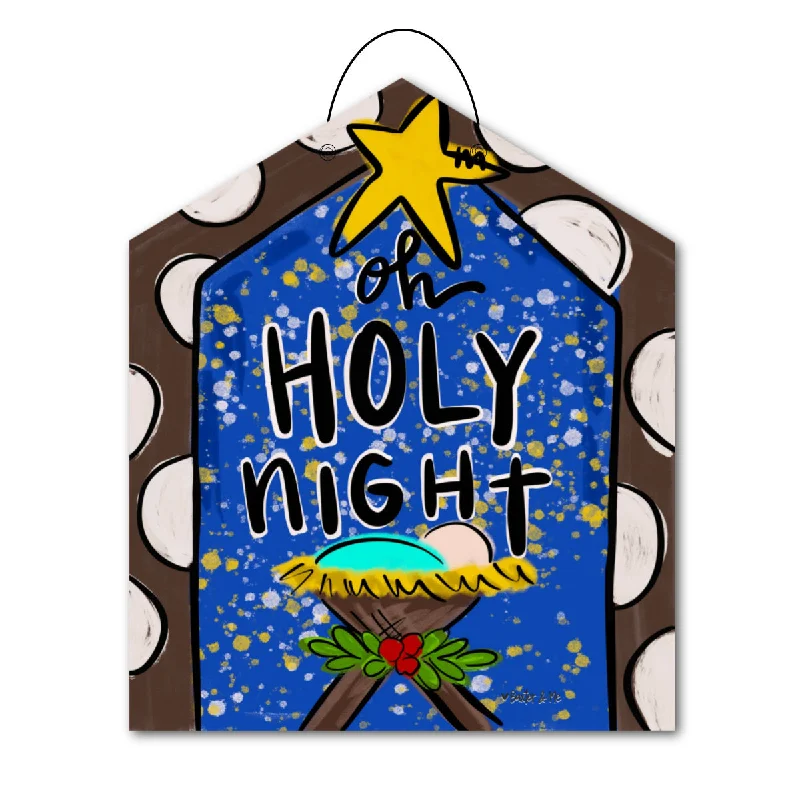 Oh Holy Night House Door Hanger