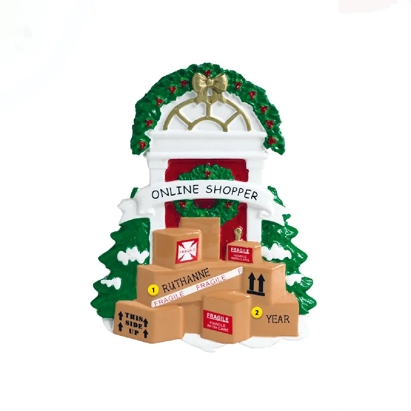 Personalized Online Shopper Ornament