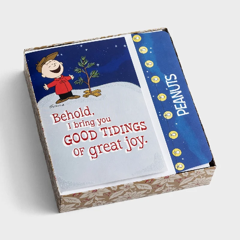 Peanuts - Good Tidings of Great Joy- 18 Christmas Boxed Cards