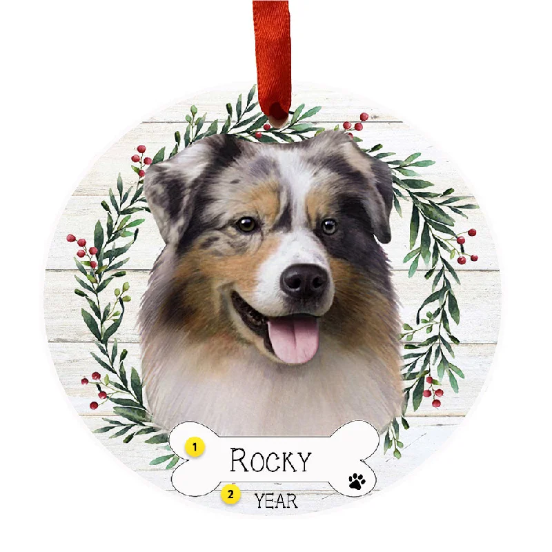 Personalized Australian Shepherd Ornament