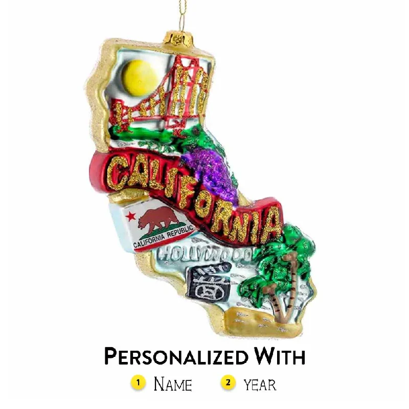 Personalized California Ornament