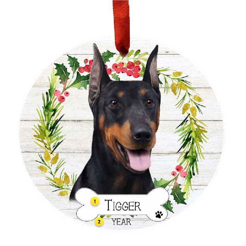 Personalized Doberman Ornament