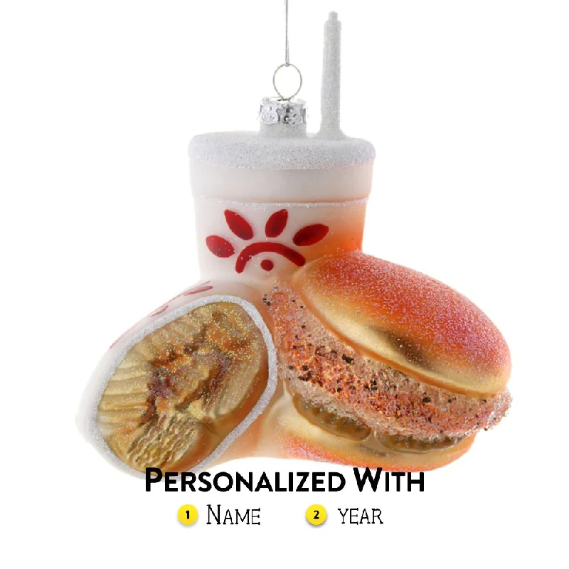 Personalized Fast Food Chicken Meal Ornament