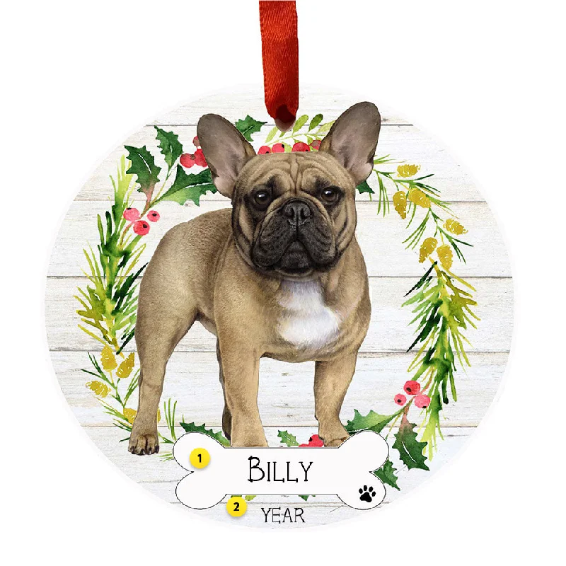 Personalized French Bulldog Ornament - Full Body