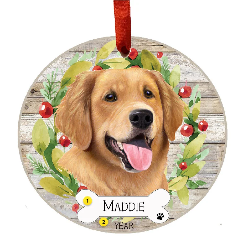 Personalized Golden Retriever Ornament