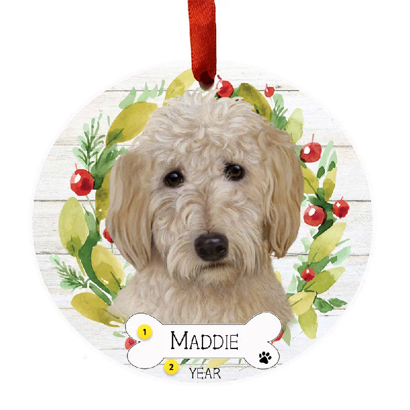 Personalized Goldendoodle Ornament