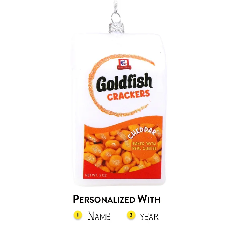 Personalized Goldfish Crackers Ornament