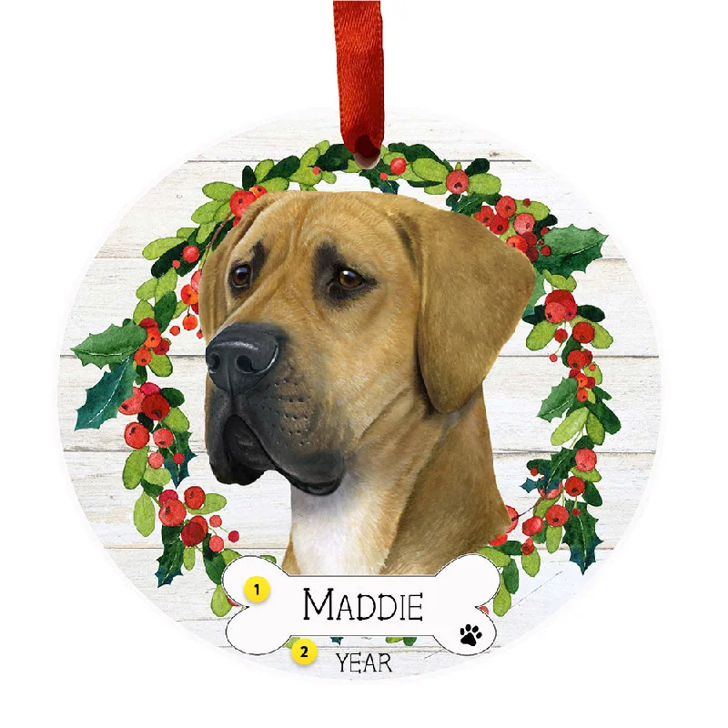 Personalized Great Dane Ornament - Uncropped