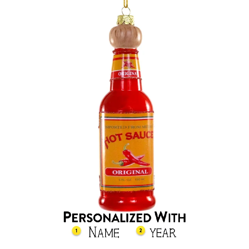 Personalized Hot Sauce Ornament