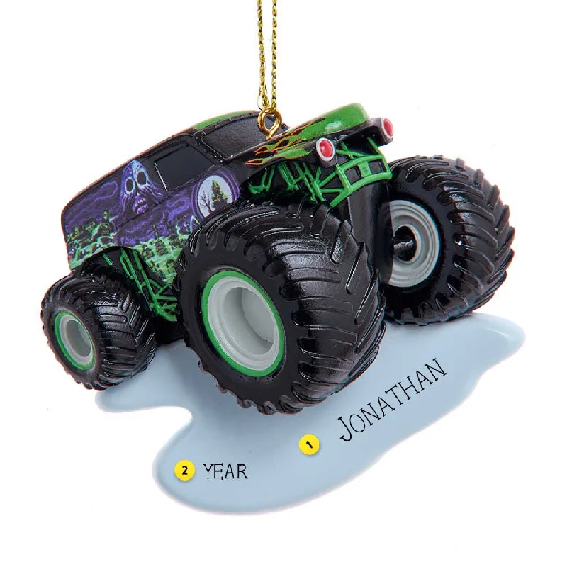 Personalized Monster Jam® Grave Digger Ornament