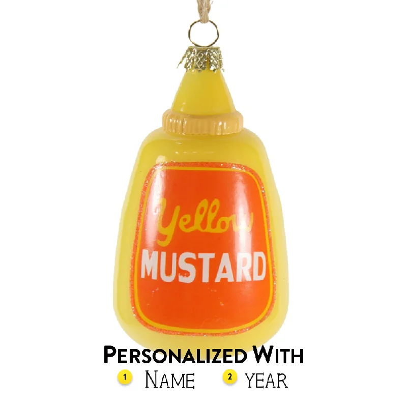 Personalized Mustard Bottle Ornament