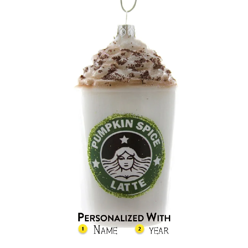 Personalized Pumpkin Spice Latte Ornament