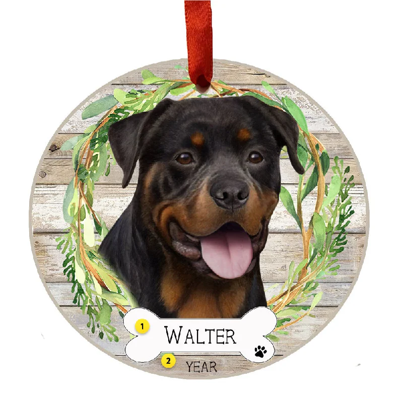 Personalized Rottweiler Ornament