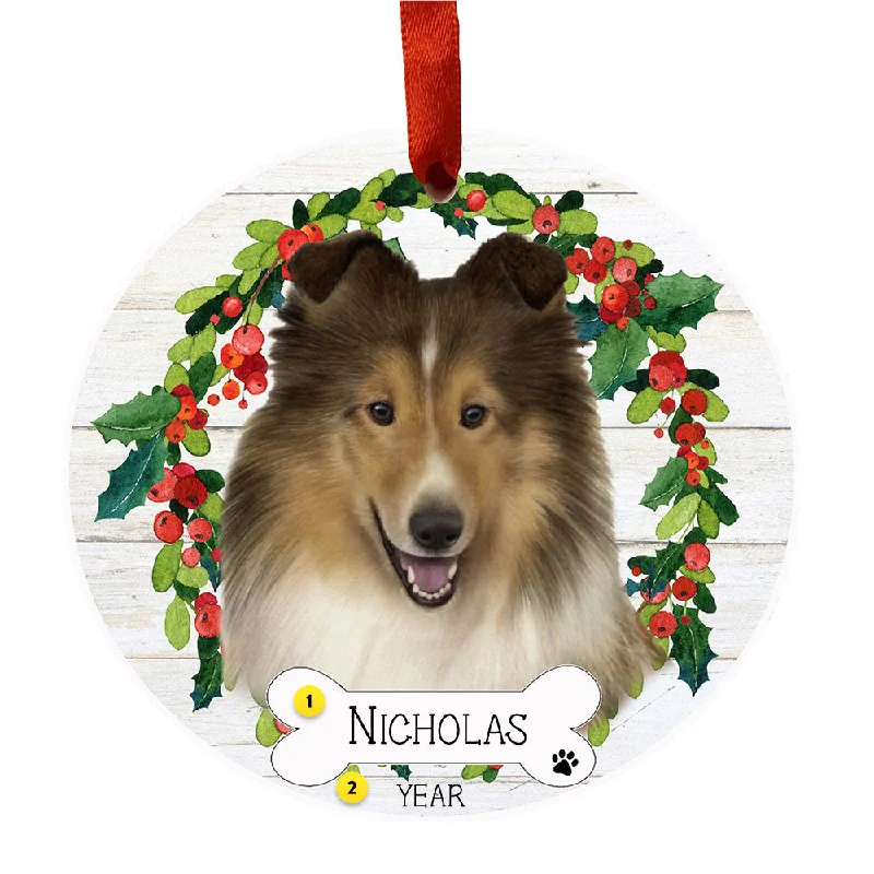 Personalized Sheltie Ornament