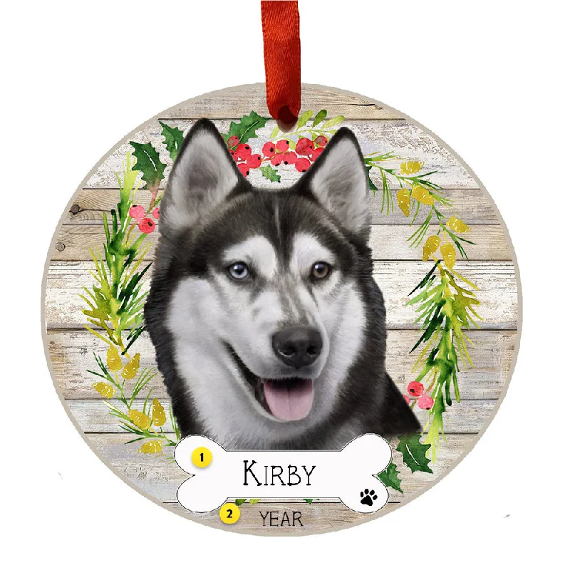 Personalized Siberian Husky Ornament