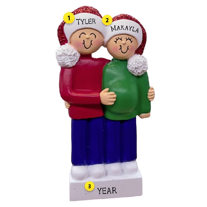 Personalized We're Expecting Couple Ornament