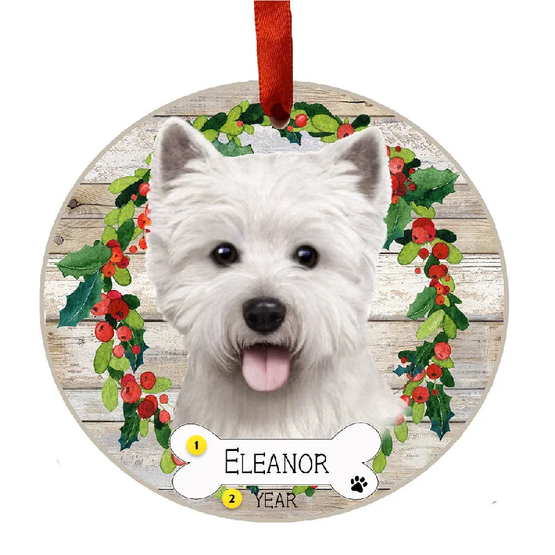 Personalized Westie Ornament