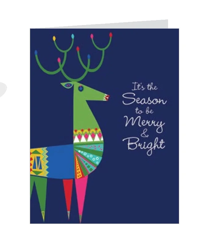 Petite 20 Piece Boxed Cards - Merry & Bright Reindeer